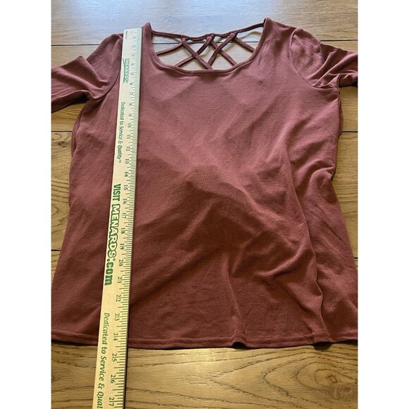 Anthropologie She + Sky Pullover Womens Size Small Peasant Open Back Blouse City - Picture 3 of 10